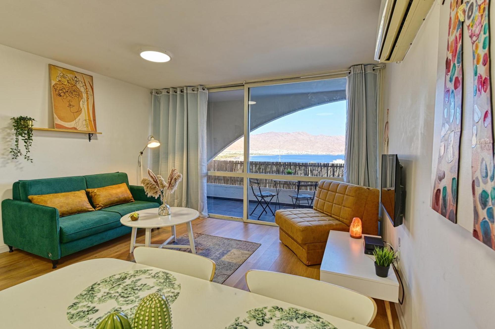 Appartement יחידת בוטיק מעוצבת עם נוף למפרץ במיקום מצויין à Eilat Extérieur photo