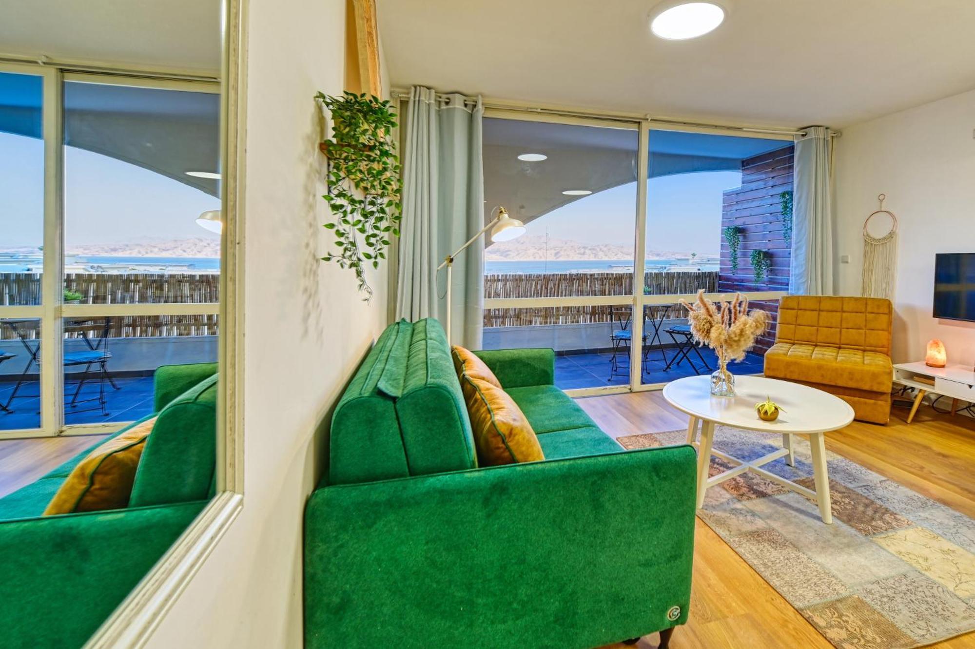 Appartement יחידת בוטיק מעוצבת עם נוף למפרץ במיקום מצויין à Eilat Extérieur photo